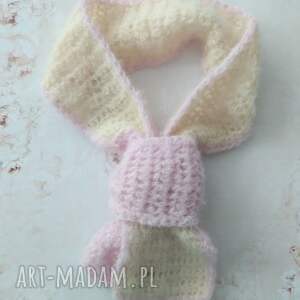 Delikatny z i jedwabiu, alpaka, wąski szalik