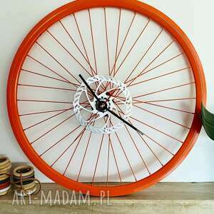 świąteczne prezenty, zegar electric orange, z koła rowerowego, prezent
