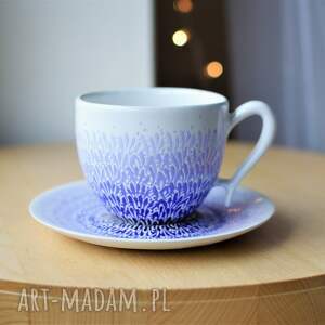 handmade ceramika filiżanka ceramiczna ombre fiolet z imieniem