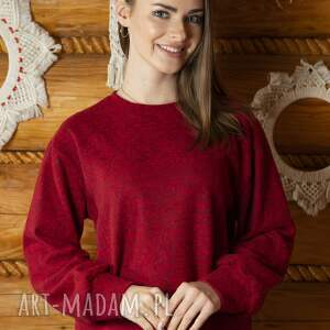 ręcznie wykonane swetry sweter red tea