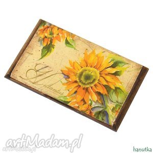 słoneczniki - wizytownik - hanutka akcesoria etui