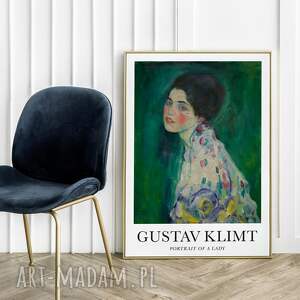 plakat gustav klimt portrait of a lady portret damy - format 50x70 cm