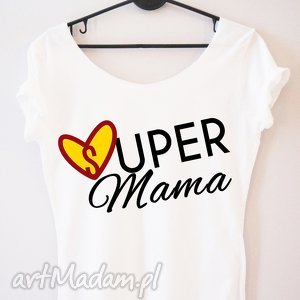 handmade koszulki prooriginal bluzka "super mama - serduszko"