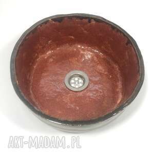 handmade ceramika ceramiczna umywalka "granat"