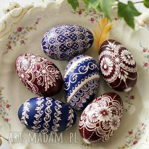 Batikowa naturalna pisanka, batik, kraszanki