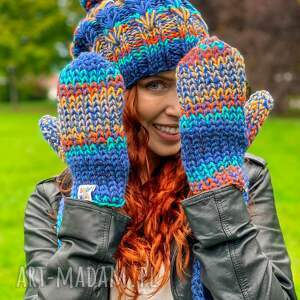 Rękawiczki MERINO 50%- Górski potok”