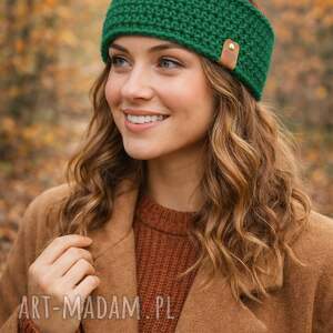 opaska robiona na szydełku headband