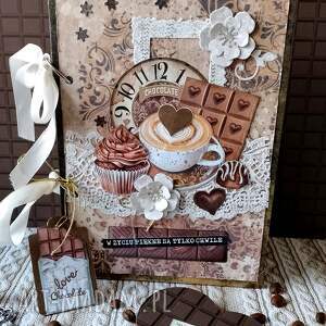 notatnik przepiśnik czekoladove love, notes, babeczka czekolada, kawa, urodziny