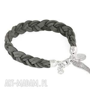ręczne wykonanie braid - grey & silver