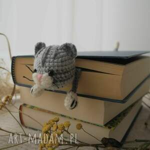 Zakładka do Książki Szary kot, kotek, dla czytelnika