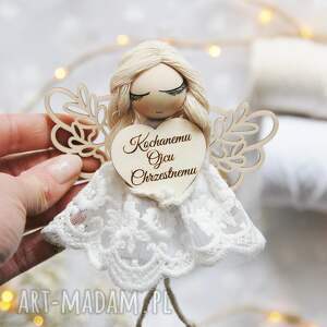 Mały aniołek - prezent chrzestnego | Podziękowanie