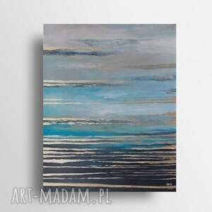morze ze złotem - obraz akrylowy formatu 40/50 cm