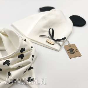 komplet mouse czapka i chustka - noeli dodatki