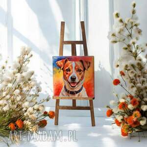 ceramiczny magnes z wizerunkiem jack russel terrier lodówkę