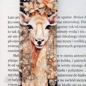 Prezent do zakładka, do książki, żyrafa