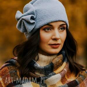 CZAPKA WEŁNIANA, błękitna