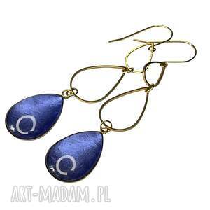 pozłacane kolczyki z perłowym efektem vittoria e56/46