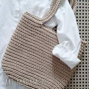handmade torebki torebka ze sznurka bawełnianego