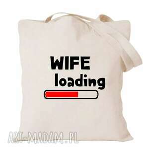 hand-made pomysł na prezent torba z nadrukiem dla narzeczonej, przyszłej żony, urodziny