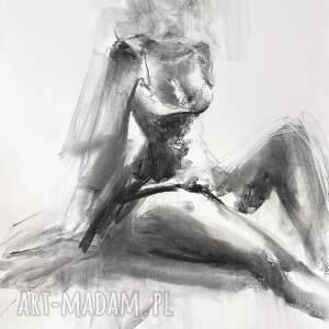 woman - 100x70cm, kobieta duży obraz, obrazy do salonu, sypialni