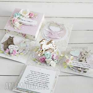 scrapbooking kartki urodzinowy exploding box dla dziecka zamówienie