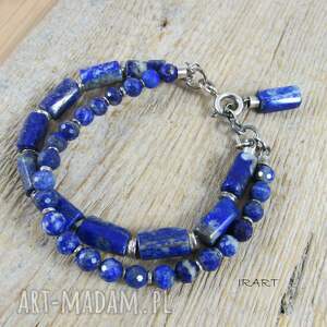 handmade lapis lazuli - bransoletka 456