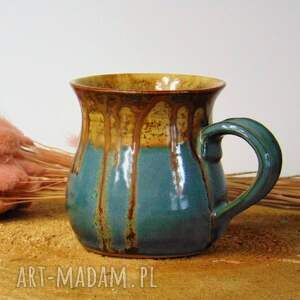 kubek ceramiczny plaża kawy, kubki ręcznie robione, handmade