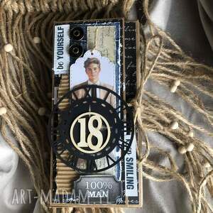 Prezent 18 tka! Czekoladownik! Pudełko na pieniądze! Kartka, życzenia