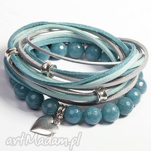 handmade turquoise & grey