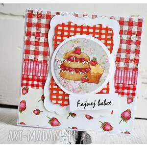 scrapbooking kartki fajnej babce, kartkq urodziny