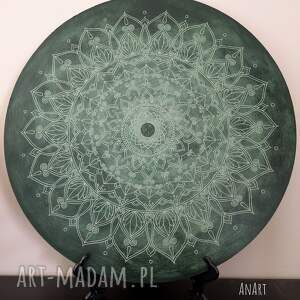 mandala koło, dekoracja ściana malowane akrylem prezent