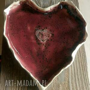 serce - paterka ceramiczna serduszko ceramika artystyczna, nowoczesny
