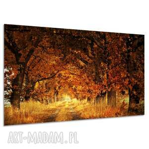 Obraz na płótnie Jesienna Aleja 120x80 cm - pejzaż