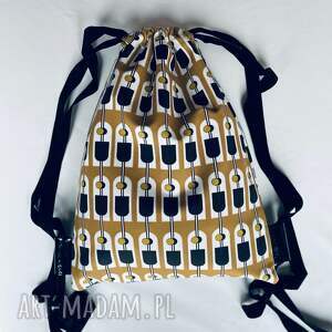 handmade bbag elegancki plecak na taśmach