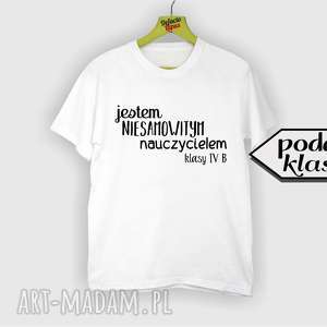 handmade koszulki koszulka z nadrukiem dla nauczyciela, prezent na dzień edukacji, super