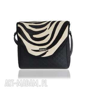 torebka puro classic 2509 zebra leather co dzień pojemna