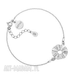 Srebrna bransoletka z wachlarzem, srebro, wachlarz