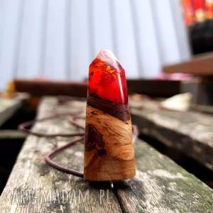 ręcznie robione wisiorki wisior "autumn copper"