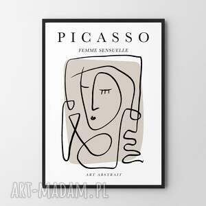 plakaty plakat w stylu picasso kobieta szkic - format a4