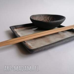 komplet naczyń do sushi 3, ceramika rękodzieło, użytkowa, zestaw
