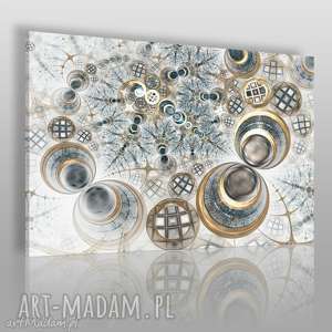 obraz na płótnie - koła fraktale - 120x80 - VAKU DSGN