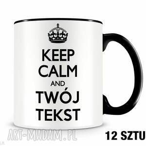 kubek keep calm - zestaw 12 szt