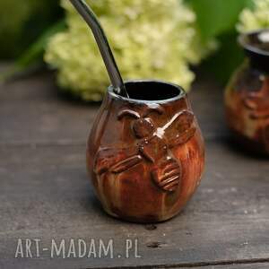 ceramika ceramiczne naczynie do yerba mate / matero ceramiczne handmade - ok 240 ml bee