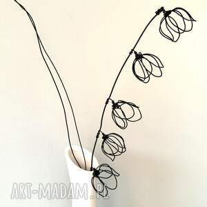kwiat z drutu aluminiowego, sztuczny kwiat, oryginalny prezent wystrój domu