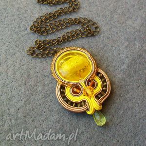 handmade naszyjniki przecena - 50% naszyjnik soutache 'sunshine'