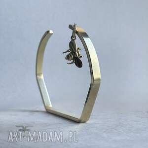 Bransoletka Honey - Mosiądz z Pszczołą, mosiądzu