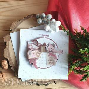 scrapbooking kartki tamborek #2 kartka, święta bożego narodzenia merry christmas