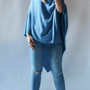 klasyczne gładkie ponczo - Bellafeltro poncho