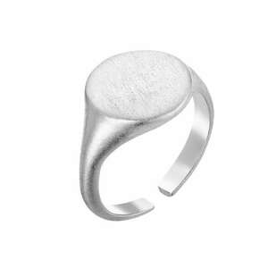 srebrny matowy sygnet, duży, masywny, pierścień, pierścionek, 925