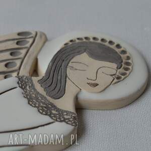 anioł ceramiczny - vela - Smokfa